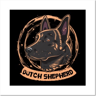 Dutch Shepherd Gold Shade Vibes Posters and Art